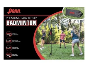 Penn Premium set badminton facile da configurare, include 4 racchette e navette NUOVO - Foto 1 di 2