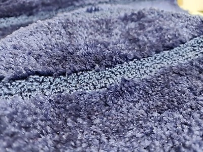 Juego de alfombras de baño azules, alfombrilla de baño, alfombra de contorno y tapa antideslizante suave 3 piezas  Foto 1 de 4