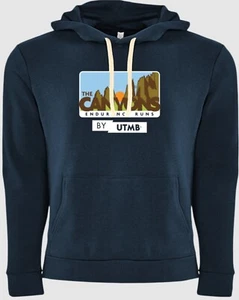 Sudadera con capucha polar IRONMAN Canyons Endurance Runs by UTMB azul marino talla M NUEVO - Imagen 1 de 3