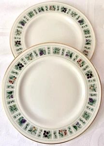 TWO BEAUTIFUL ROYAL DOULTON TAPESTRY 6 3/8in BREAD & BUTTER PLATES - Picture 1 of 7