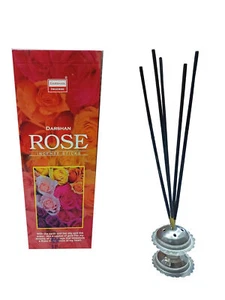 @ Darshan Rose Incense Agarbatti For Home Prayer Pack of 6 Each 20 Sticks - Picture 1 of 5