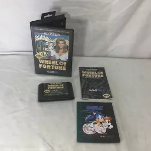 1992 Vintage Sega Genesis Video Game Wheel of Fortune Boxed Complete Working - Picture 1 of 3
