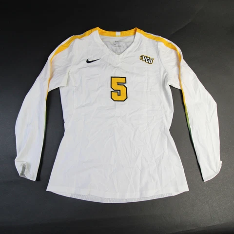 VCU Rams Nike Practice Jersey - Volleyball Women's White/Gold Used Cover