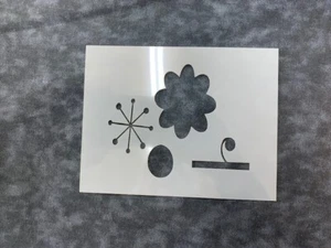 STENCIL Echo Park Flower Laser cut Mylar Airbrush Durable Reusable 336 - Picture 1 of 1