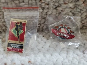 MLB Cincinnati Reds Hall Of Fame Pins Nuxhall Chapter & 1990 World Series! New - Picture 1 of 7