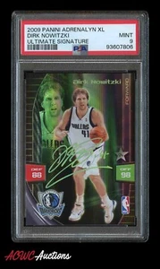 2009-10 Adrenalyn XL Ultimate Signature Dirk Nowitzki PSA 9 (POP 5 None Higher) - Picture 1 of 2