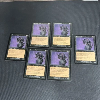 Ravenous Rats MTG Invasion Magic the Gathering Black Playset 6 - Image 1 of 4