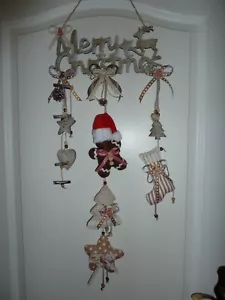 Weihnachtsdeko Deko Wand-Türdeko Handarbeit Tilda Art Unikat! Neu! - Bild 1 von 4