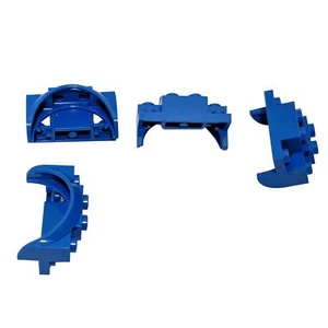 4 LEGO Vehicle,Mudguard 4 x 2 1/2 x 2,Arch Round,Solid Studs,Rounded Legs Blue - Picture 1 of 1