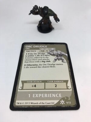 D&D Miniatures Dungeon Command Blood of Gruumsh ORC DRUDGE #8 Mauler - Image 1 of 4