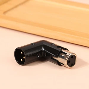 Audio Adapter Plug Adjustable Male To Female Right Angle XLR 90 Degree Adapt _in - Picture 1 of 14