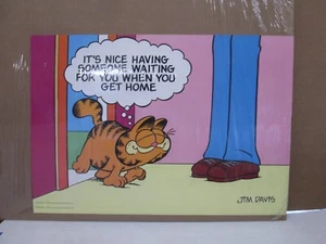 IT"S NICE TO HAVE SOMEONE HOME JIM DAVIS HEATHCLIFF VINTAGE POSTER 1978 CNG2840 - Picture 1 of 3