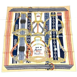RARE HERMES Silk Scarf "Fantaisie D'Etriers" Carre 90 designed by Virginie Jamin - Picture 1 of 6