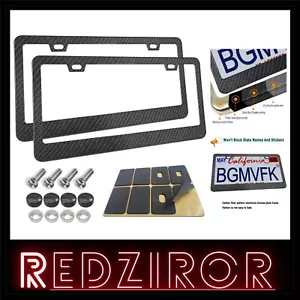 Matte Black Aluminum License Plate Frames - Rust-Proof Car Tag Holder, 2 Pack - Picture 1 of 11