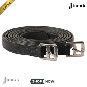 Jinnah FlexiStrong - Cuero estribo de piel de becerro de vaca premium ultra suave - 1 par (2 piezas) - Imagen 1 de 4