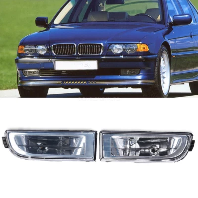 Pair Front Bumper Fog Light lamp For BMW E38 7Series 740i 750i 740iL 750iL 95-01 - Image 1 of 4