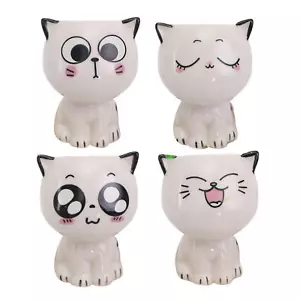 1pc Cat Succulent Planter Pot Decorative Porcelain Animal Flower Pots - Picture 1 of 16