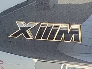 BMW Genuine G09 XM Tailgate Rear Silk Gold Emblem Badge Factory Brand New - Picture 1 of 3