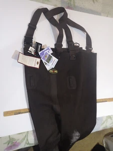 Pro Line Neoprene 200 gram Insulated Chest Waders Brown, Size 13 Mens - Picture 1 of 11