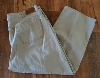 SCHMIDT WORK WEAR DUCK CANVAS JEANS PANTS MENS SIZE 46X30 TAN FREE SHIPPING  - Image 1 of 4