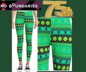Leggings No Boundaries Juniors TALLA L 11-13 color verde día de San Patricio NUEVO - Imagen 1 de 12