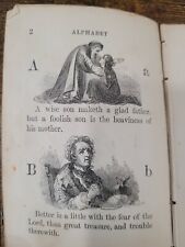 Rare 🔎1800s American Tract Society Min Book 10 Lessons For Children Illustrated