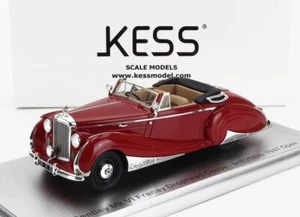 MODELLINO AUTO STATICO KESS BENTLEY MKVI FRANAY DROPHEAD CABRIO 1947 ROSSO 1/43 - Foto 1 di 6