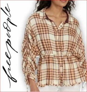 Free People Mujer Blusa Camisa OB1050935 8825 Melocotón Árbol 17% Lana XS - Imagen 1 de 12