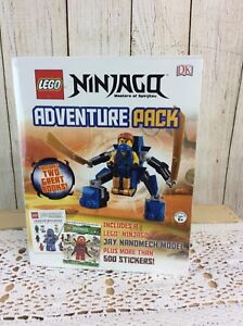 NEW Lego Ninjago Masters of Spinjitzu Adventure Pack Jay Nanomech book set