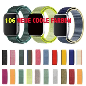 🔥 Nylon Loop Ersatz Armband🔥für Iwatch Apple Watch 38-49 Serie 11 10 9 8-1 SE - Bild 1 von 115