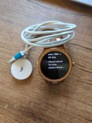 Fossil Q Venture Gen 3 Smart Watch 42mm Rose  Gold Tone FTW6008 Fully Functional - Image 1 of 4