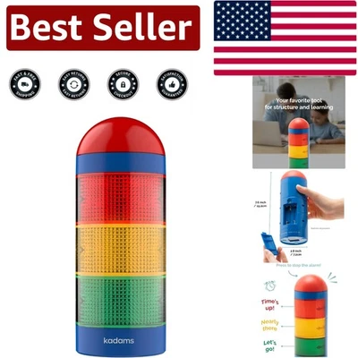 Visual Countdown Timer for Kids - Engaging Traffic Light Alarm with Audio Alert - Image 1 of 4