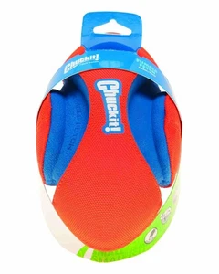 Chuckit! FUMBLE FETCH Football Shaped Durable Canvas Rubber Dog Toy 7-in SMALL - Picture 1 of 9
