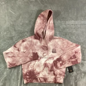 Vans Rise N Smile Cropped Hoodie - Women's Sz XS - Pink Tie-Dye - NWT! - Picture 1 of 13