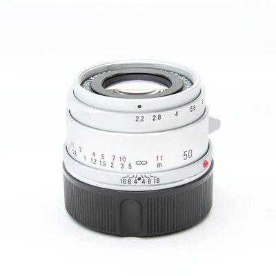 Voigtlander COLOR-SKOPAR 50mm F/2.2 VM Silver (for Leica M mount) #516 - Image 1 of 4