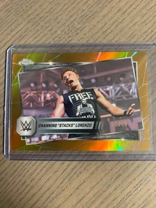 2025 Topps Chrome WWE Channing "Stacks" Lorenzo Gold Refractor #181 /50 - Picture 1 of 1