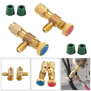 2x Válvula de cierre R410a R22 Adaptador de válvula de control de aire acondicionado 1/4" - 5/16" - Imagen 1 de 16