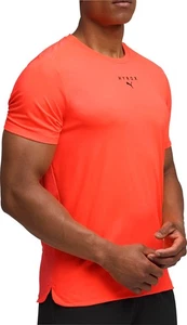 Puma X HYROX Cloudspun ThermoAdapt Mens Running Top Red Short Sleeve Gym T-Shirt - Picture 1 of 4