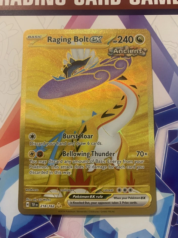 [NM] Raging Bolt ex 218/162 SV05: Temporal Forces Hyper Rare - Image 1 of 2