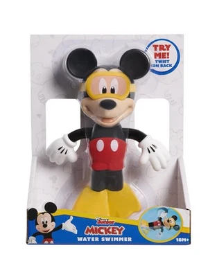 Mickey Mouse Water Swimmer Wind Up Toy Bath Time or Pool Fun Disney Junior - Image 1 of 2