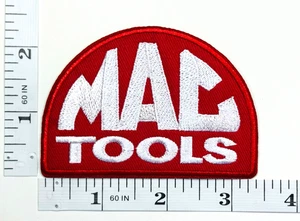 Embroidered Patch - Iron-on - Red & White - Racing - Mechanic - NHRA - Mac Tools - Picture 1 of 1
