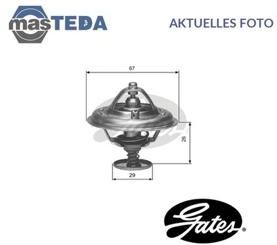 TH09180G1 KÜHLFLÜSSIGKEIT KÜHLER THERMOSTAT GATES FÜR BMW 5,3,7,E36,E34,E39 - Image 1 of 4