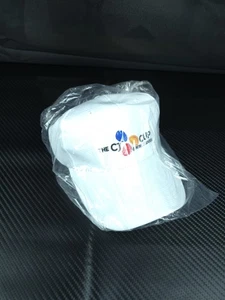 The CJ Cup verstellbare weiße Strick Golfmütze neun Brücken selten Mütze bestickt - Bild 1 von 7