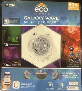 ecoSCAPES Galaxy Wave Smart Projector Wifi, Soothing Sounds, Sleep Sounds New - Picture 1 of 2