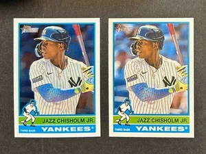 JAZZ CHISHOLM JR 2925 Topps Heritage CHROME #33 and Base #33 - Picture 1 of 2