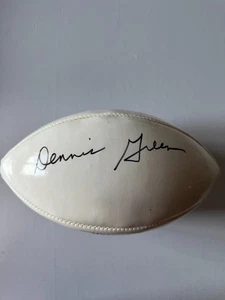Fútbol americano blanco/marrón autografiado verde Dennis de los Arizona Cardinals - Imagen 1 de 5