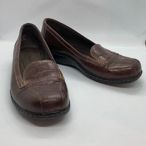 Clarks Damen Größe 6,5 M Braun Leder Slipper Halbschuhe 65474 - Bild 1 von 5