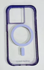 Clear Purple Silicone Mag Safe iPhone 14 Pro Case - Picture 1 of 1