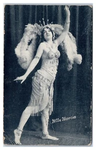 Postal de bailarina del vientre francesa Miss Marcia Burlesque - Imagen 1 de 2