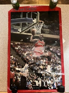 Vintage Michael Jordan Chicago Bulls Poster NBA Starline NBPA 1988 22” x 34” - Picture 1 of 10